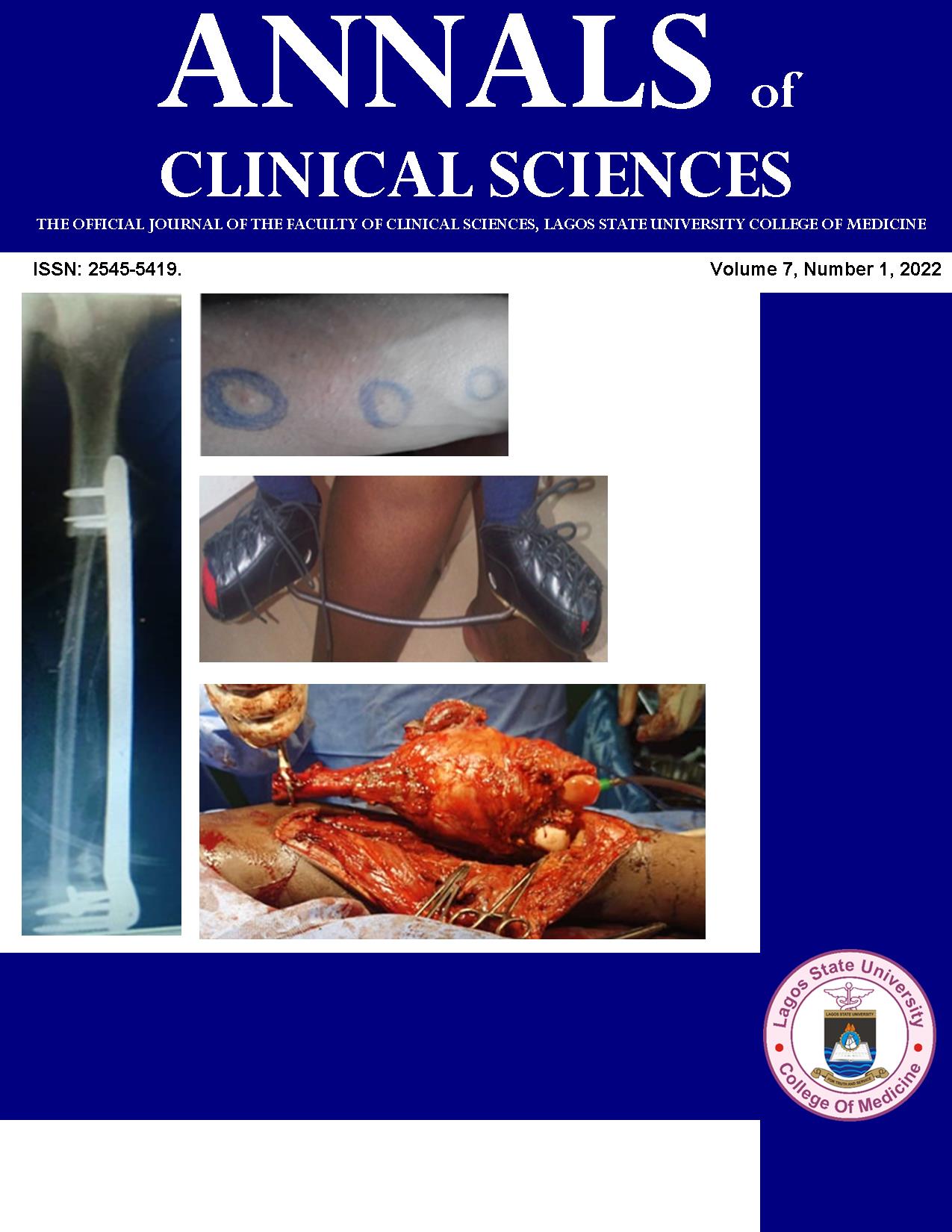 					View Vol. 7 No. 1 (2022): Annals of Clinical Sciences
				