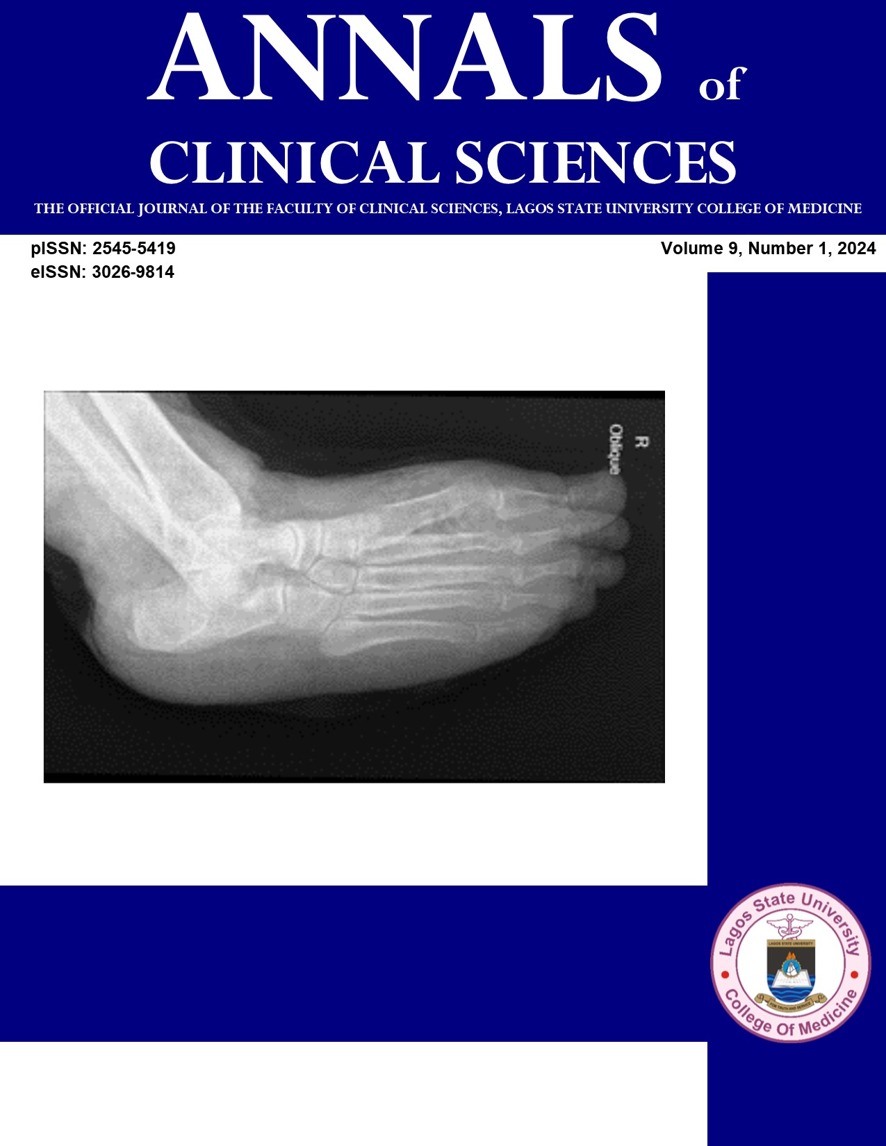					View Vol. 9 No. 1 (2024): Annals of Clinical Sciences
				