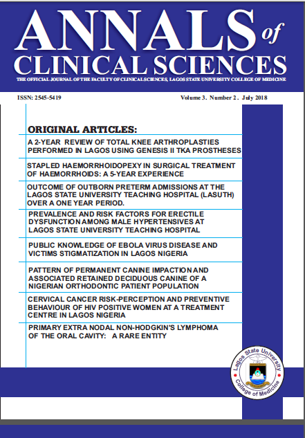 					View Vol. 3 No. 2 (2018): Annals of Clinical Sciences
				